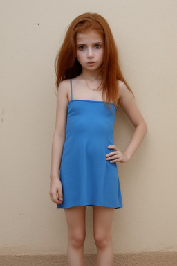 Tunisian child girl with  ginger hair