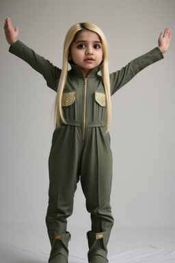 Pakistani infant girl with  blonde hair