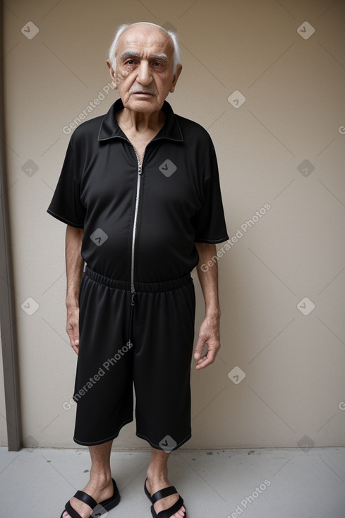 Azerbaijani elderly male with  black hair