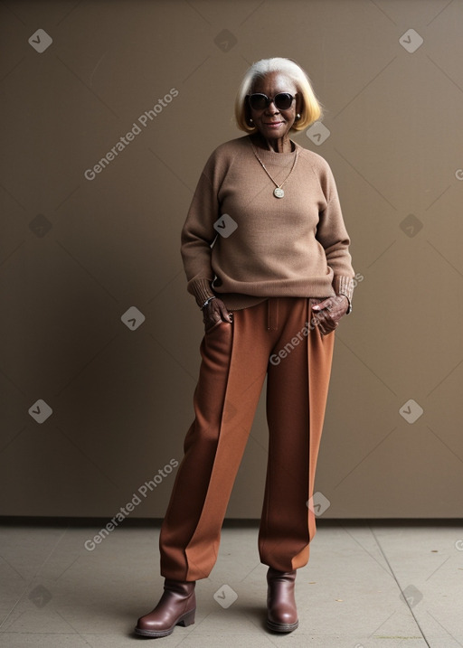 Elderly non-binary with  blonde hair