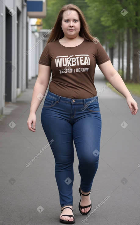 Finnish adult female with  brown hair