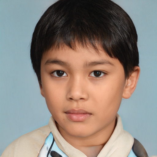 Neutral asian young-adult male with short  brown hair and brown eyes