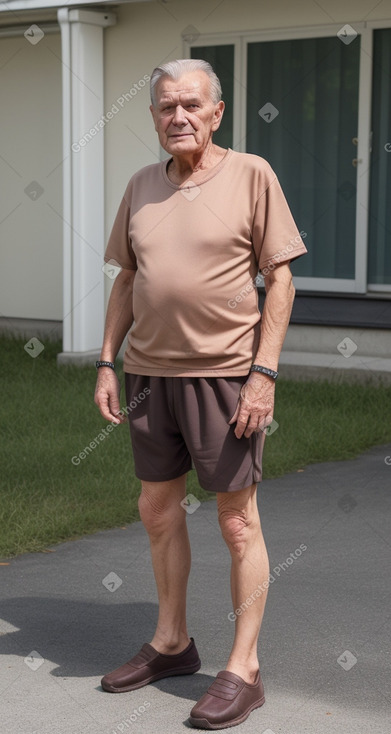 Latvian elderly male with  brown hair