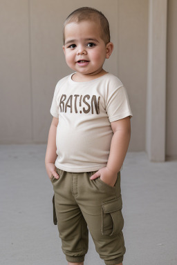 Tunisian infant boy with  blonde hair