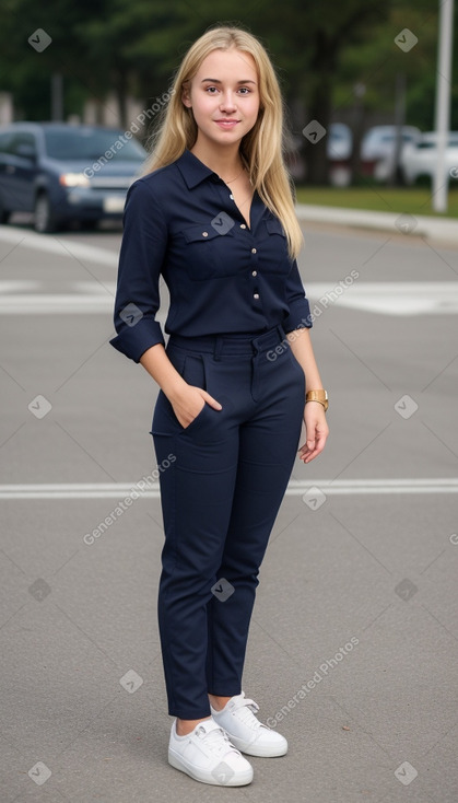 Young adult female with  blonde hair