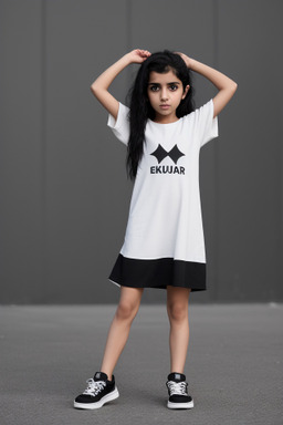 Kuwaiti child girl with  black hair