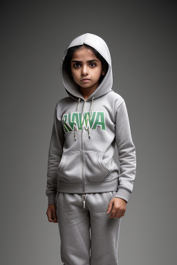 Kuwaiti child female with  gray hair