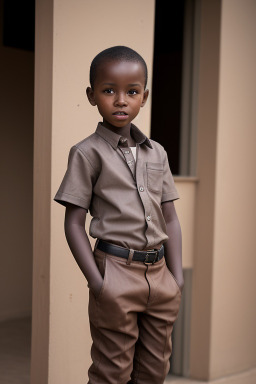 Kenyan child boy with  brown hair