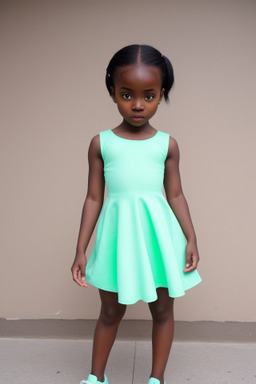 Nigerian child girl with  black hair