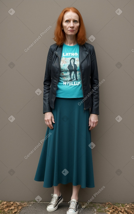 Latvian 45 years female with  ginger hair