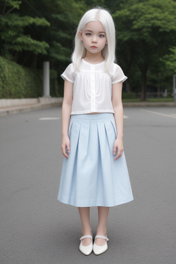 Child girl with  white hair