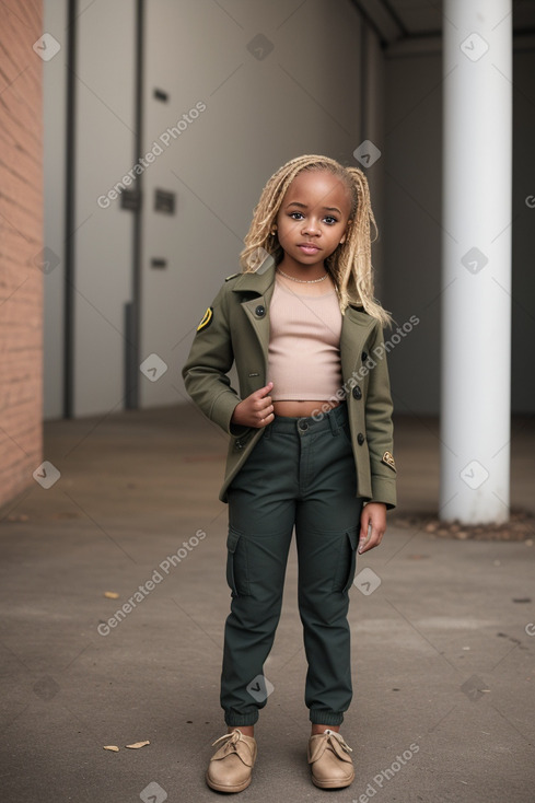 Jamaican infant girl with  blonde hair