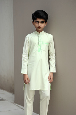 Pakistani teenager boy with  white hair