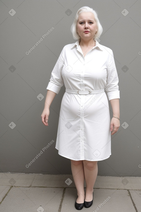 Lithuanian 45 years female with  white hair