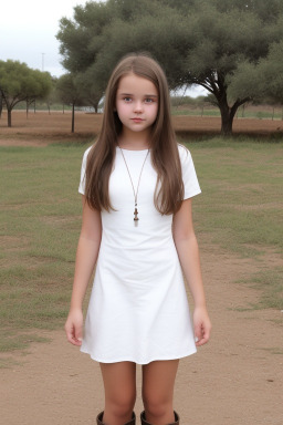 South african teenager girl with  brown hair