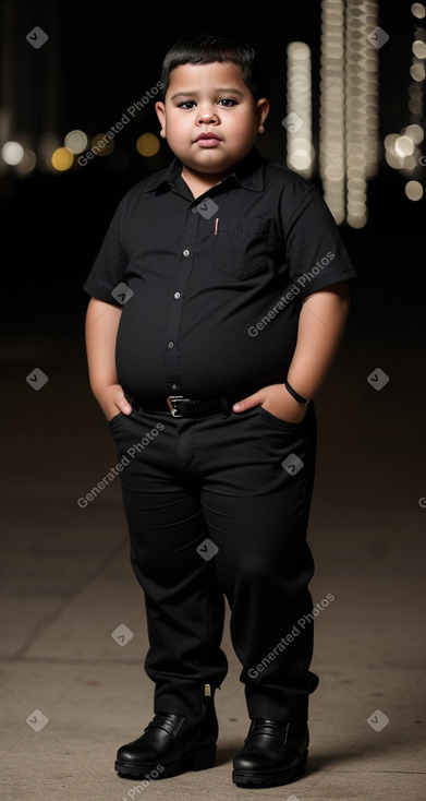 Panamanian child boy with  black hair