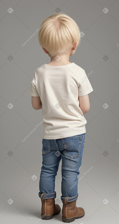 South korean infant boy with  blonde hair