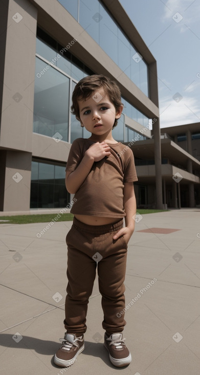 Chilean infant boy with  brown hair