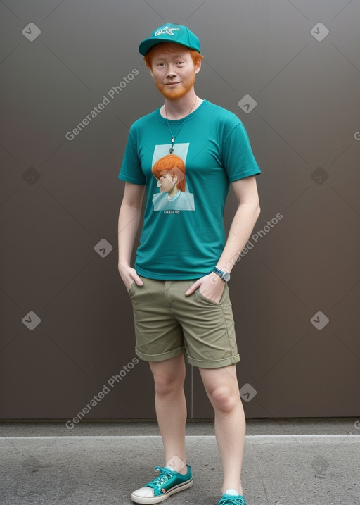 Singaporean adult male with  ginger hair