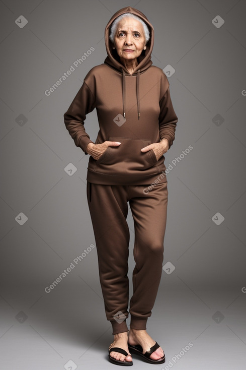 Yemeni elderly female with  brown hair