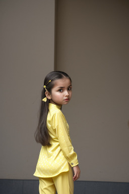 Uzbek child girl with  gray hair