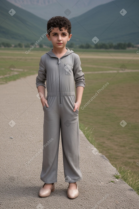 Armenian child boy with  gray hair