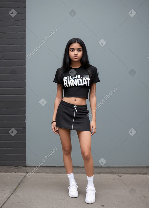 Guatemalan teenager girl with  black hair