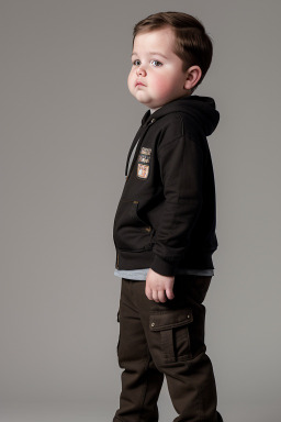 American infant boy with  brown hair