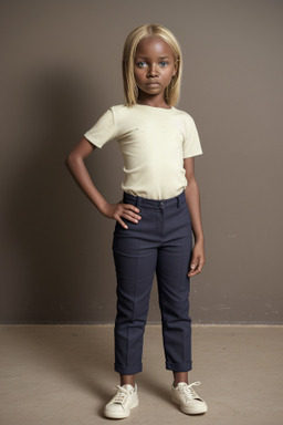 Zimbabwean child girl with  blonde hair