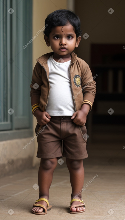 Sri lankan infant boy with  brown hair