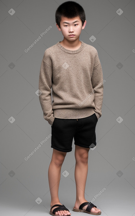 Mongolian teenager boy 