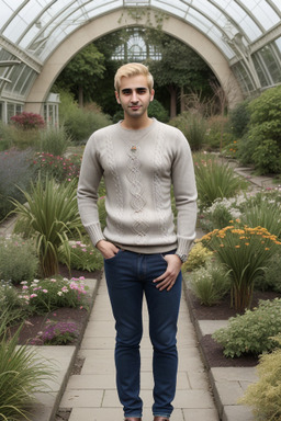 Armenian adult male with  blonde hair