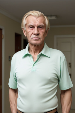 Russian elderly male with  blonde hair