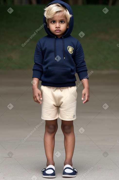 Sri lankan infant boy with  blonde hair