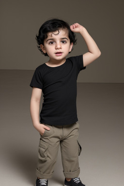 Lebanese infant boy with  black hair