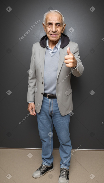 Jordanian elderly male with  blonde hair