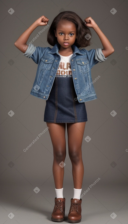 Child female with  brown hair