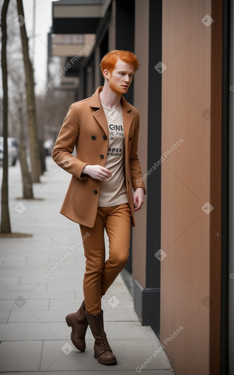 Adult male with  ginger hair