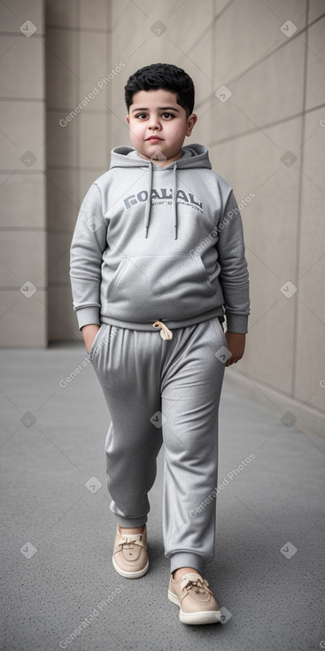 Iranian child boy with  gray hair