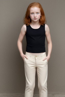 New zealand child female with  ginger hair