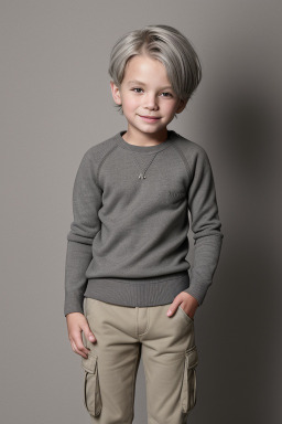 Dutch child boy with  gray hair