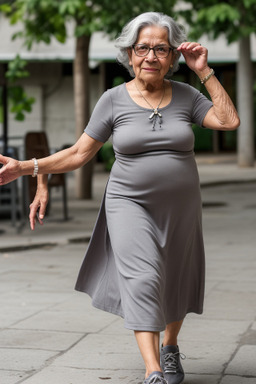 Nicaraguan elderly female with  gray hair