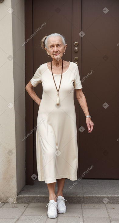 Czech elderly female with  brown hair