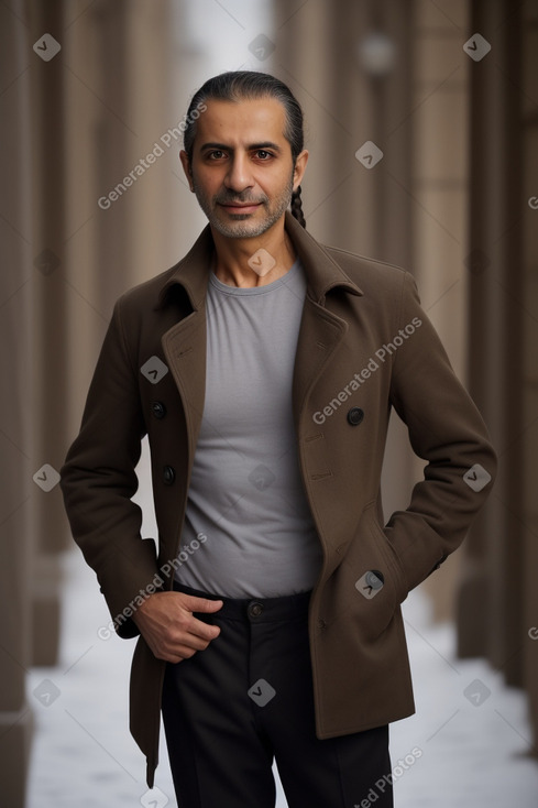 Syrian 45 years male with  brown hair