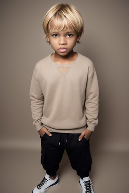 Senegalese child boy with  blonde hair