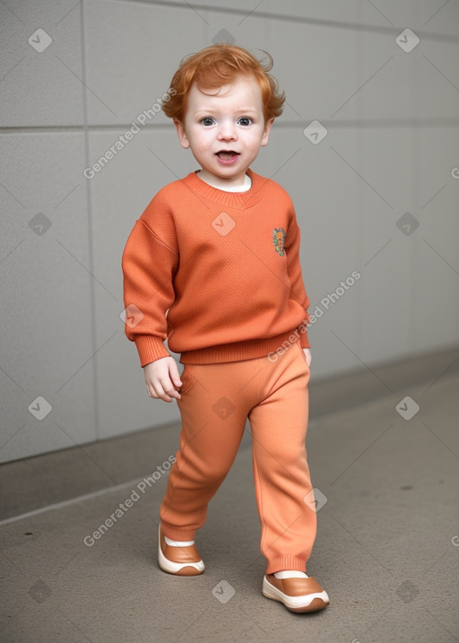 Brazilian infant boy with  ginger hair