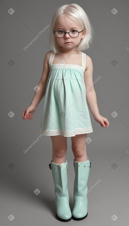 Swedish infant girl with  white hair