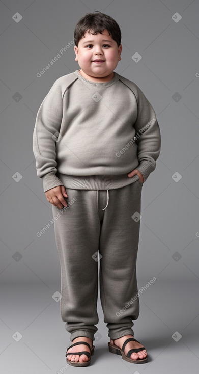 Uruguayan child boy with  gray hair