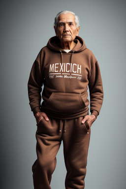 Mexican elderly male with  brown hair