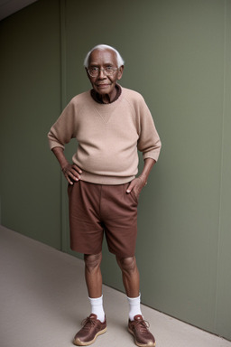 Elderly male with  brown hair